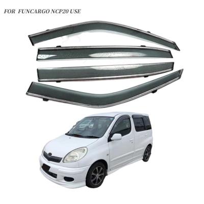 China Custom decoration factory sale price injection door window protection/sunshade for TOYOTA 2000+FUNCARGO NCP20 use for sale