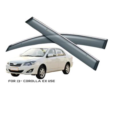 China Custom decoration factory sale price injection door window guard/sunshade for toyota 2013+ COROLLA EX use for sale