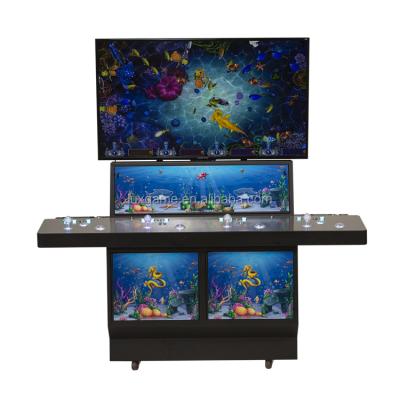 China Metal + Acrylic / Customize Game Machine Ocean Game King 4 Newest Design Fish Lion 3 Plus Players for sale