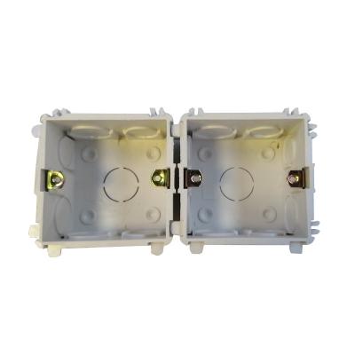 China Universal Bottom Outer Box Electronic Equipment Switch Hidden Pre-installed Deep Box 45 Socket Wire Box for sale