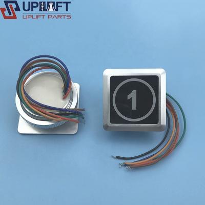 China Industrial Touchless Button Square Touchless Elevator Touch Button Free Button Elevator Parts for sale