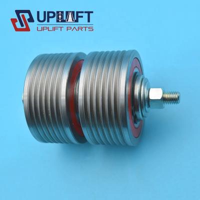 China Industrial Elevator Traction Belt Pulley 59370880 102mm Guide Pulley Elevator Parts for sale