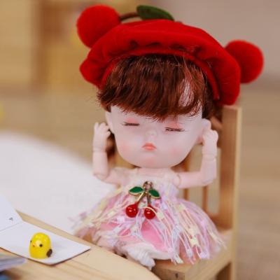 China Factory price 26 joints mini girls doll 16cm plastic jointed bjd toy body with rich expressions kids dolls for sale