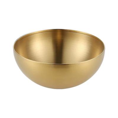 China High Quality Viable Bowl Restaurant Single Layer Stainless Steel Amazon Noodle Bowl Soup Pot Reusable Cold Salad Bowl for sale