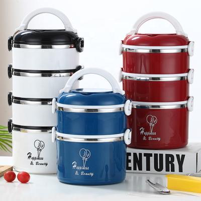 China Sustainable 304 Stainless Steel Leakproof Stackable Lunch Box For Kids And Adults Thermal Lunch Boxes , Insulated Bento Lunch Container for sale