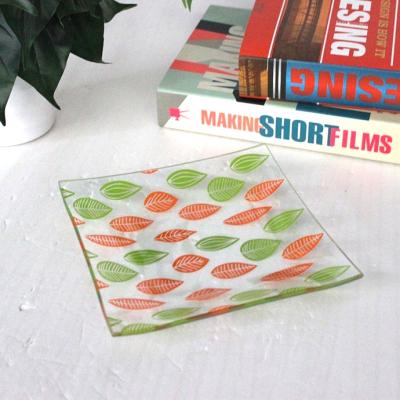 China Viable Wholesale 3pcs Square Tempered Glass Dinner Dishes For Sale for sale