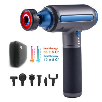 China 2022 Professional Sports Body Hot Percussion Tissue Massage Gun Muscle Fascia Massager Deep Electric Passionate Ice Fascia Gun for sale