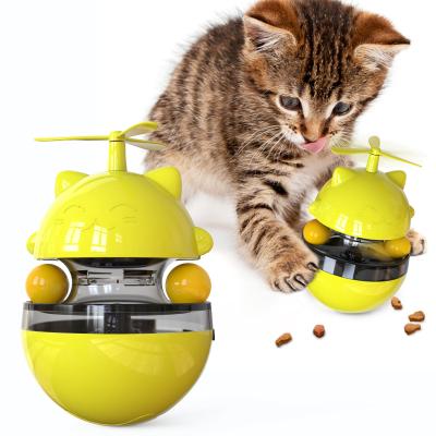 China Amazon Best Seller Tumbler Toy Dispenser Treat Food Interactive Sustainable Pet Cat Toy For Cats for sale