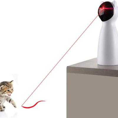 China Viable Cat Laser Toy Smart Rotating Interactive Laser Teasing Cat Toy Smart Timing for sale