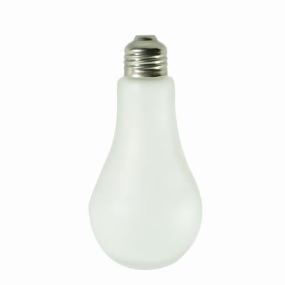 China Stainless Steel Sustainable Lid Frosted Glass Bulb Shape Salt And Pepper Shaker for sale