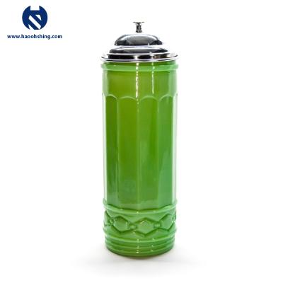 China Viable Jadeite Glass Straw Dispenser Kitchen and Restaurant Use for sale