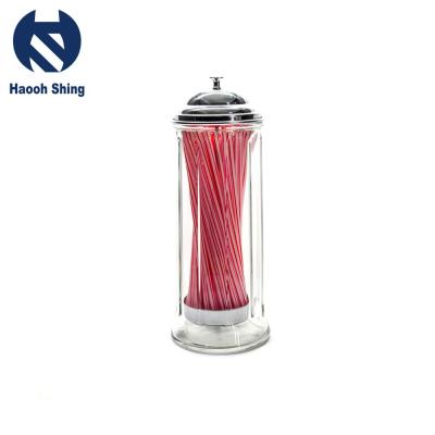 China Sustainable Straight Line Model Embossed Straw Dispenser With Large Capacity for sale