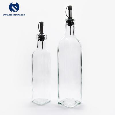 China Viable Glass Vinegar and Olive Oil Containing Storage Bottle Canister for sale