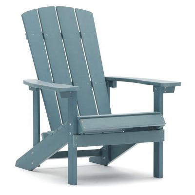 China Modern Outdoor Adirondack Chair Sofa Fade Resistant Plastic Wood Garden All Weather Chair for sale