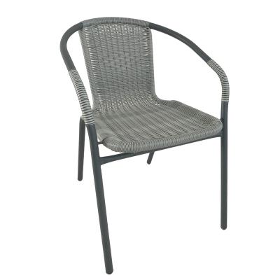 China Modern Outdoor Garden Patio Furniture Steel Rattan Wicker Chair for sale