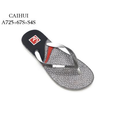 China Anti-Smell Servo Control Beach Flip Flop Printed Lady Colorful Pvc Slipper Woman Slipper for sale