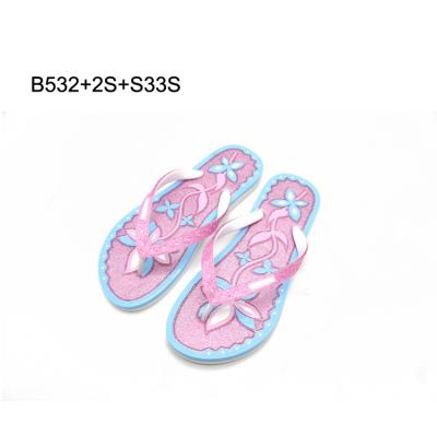 China Ladies Stylish Shoes Anti-odor Beach PVC Material PVC Strap Slipper Women Upper Flip Flops for sale