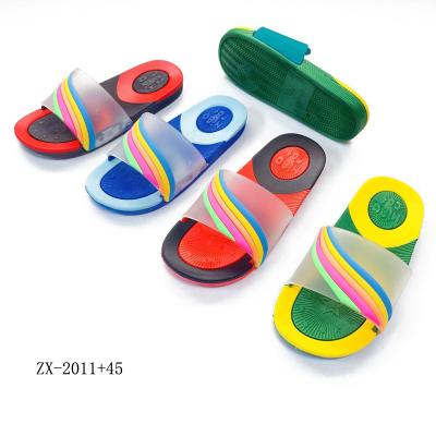 China New Fashion PVC Colors Summer Boy Slide Slipper Unique Soft Custom Girls Sandals Waterproof For Kids for sale