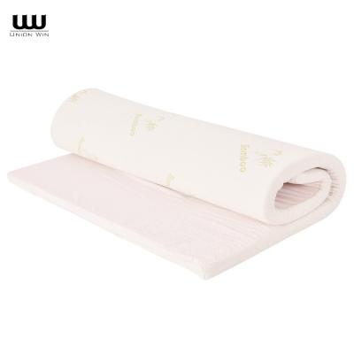 China High Quality Portable Bamboo Mattress Topper Breathable Wholesale Queen Size Cover Memory Foam for sale