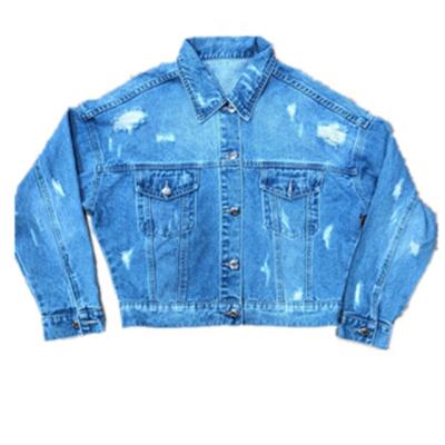 China Breathable Fashion Embroidery Women Long Sleeve Jacket Blouse Blue Denim Jacket for sale