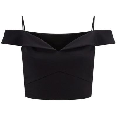 China Anti-pilling black crop top for women for sale