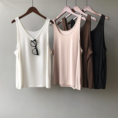 China High Quality Breathable Loose White Long Ca MI Vest Fitness Tank Tops For Women Gym for sale