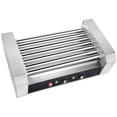 China Wholesale Electric Stainless Steel 7 Rolls Commercial Automatic Hot Dog Maker Machine COVER NOT INCLUDED Sausage Roll Grill for sale