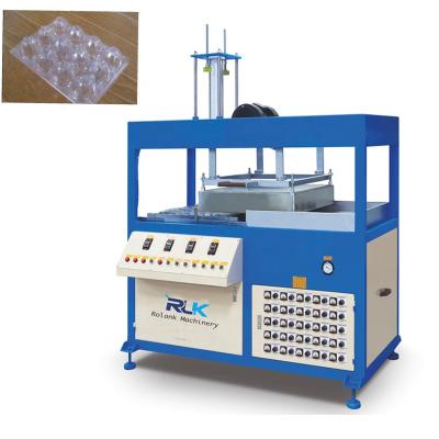 China Small Fast Food Factory Egg Box Tray Blister Box Plastic Semi-automatic Vacuum Forming Machine for sale