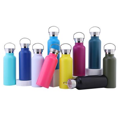 China PORTABLE High Quality Black Sports Metal Bicycle Bottle With Logo 750ml Custom Double Wall Stainless Steel Vacuum Insulated Water Bottle for sale