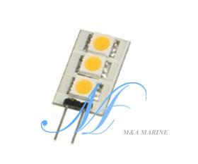 China Bulbo de lámpara de lectura de DC12V G4 SMD5050 LED, bulbo del coche, luz auto, luz del gabinete del LED en venta