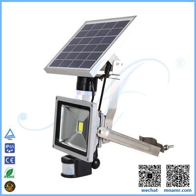 China 5w dispositivo de alarma antirrobo llevado solar multifuncional del sensor del reflector PIR teledirigido en venta