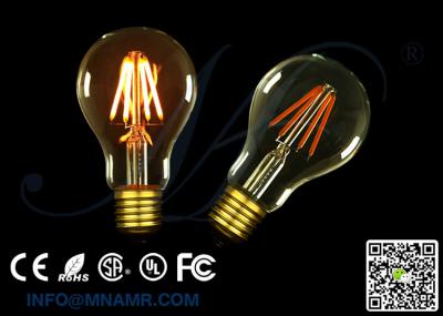 China Base de cristal de alta calidad de la lámpara del patrón oro de la sombra del bulbo 2W 4W 6W 8W de A19 A21 A23 LED Edison E26 en venta