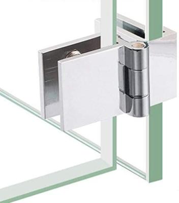 China Modern Zinc Alloy 90 Degree No-Punching Slam Frameless Glass Closing Swing Cabinet Door Hinge for sale