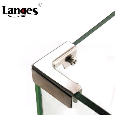 China Fixed Stainless Steel Furniture Hardware Aluminum Alloy Glass Tube Supports Glass Clamp Connection for sale