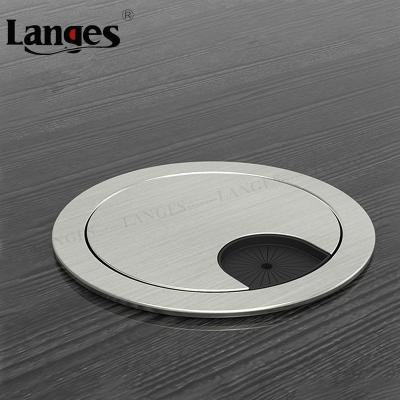 China Modern Hardware Cover Computer Desk Wire Hole Organizer Grommet Table Cable Zinc Alloy Box for sale