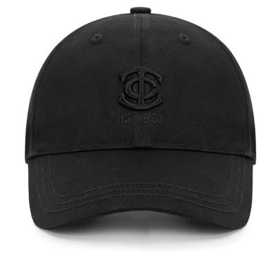 China COMMON Black Dad Hat and Logo Black Dad Cap Customized Caps by Hat Without Logo for sale