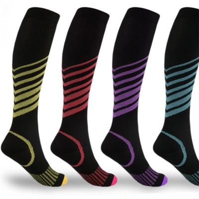 China Breathable Breathable Compression Stockings Cycling Socks Suitable For Varicose Veins And Diabetes Edema Running Marathon 6 Styles Unisex for sale