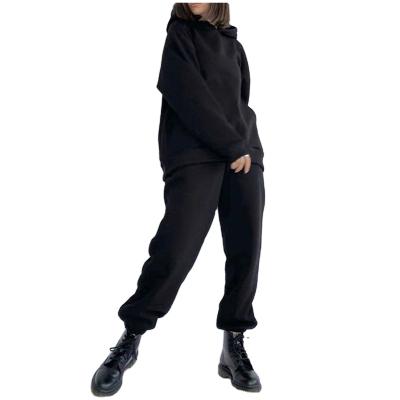 China Oversized Breathable Tracksuit Women Suits Jogging Sports Sweatpants Crop Hoodies Sets Korean Fashion Casual Pullover Sweatshirts for sale