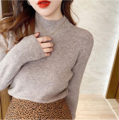 China Breathable Sweater Winter Pullovers Women Sleeve Long Plus Size Turtle Neck Knitted Sweater Chic Women Clothes Female Casual Streetwear for sale