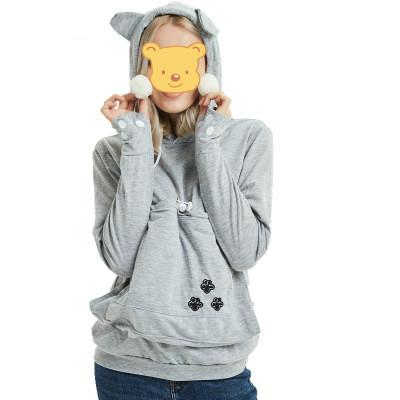 China Ladies QUICK DRY Pet Carrier Thicken Shirts Kitten Puppy Holder Animal Pouch Hood Breathable Sweatshirt For Children for sale