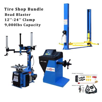 China Rocker And Post 4T Two Wheel Llift Tire Shop Tire Changer And Package JT-606 for sale