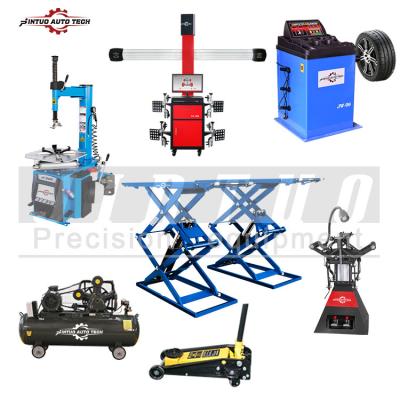 China Balancers JT-600+JW-99+JT-3000MS Combo Workshop Tire Shop Equipment And Wheel for sale