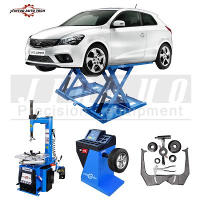 China Jintuo Garage Tire Service Equipment Tire Switch Wheel Balancer Car Lift Universal for sale