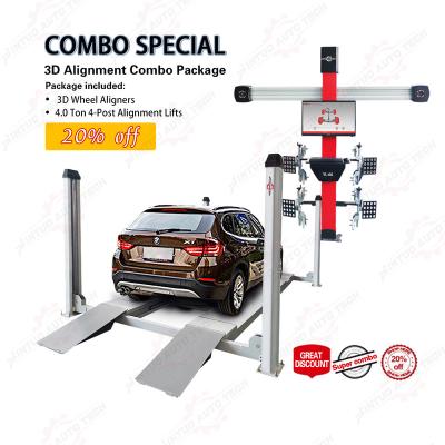 China four post car lift and 3d wheel alignment machine for sale YL-66+JFL-4000A for sale