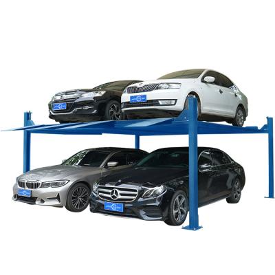 China Hydraulic Garage Lift Parking Lift Jintuo 4 Post Pile System Car Parking Home Lift 4T for sale