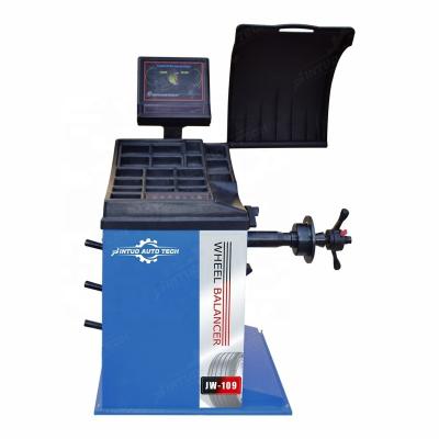 China Semi-manual tire service shop tire changer and wheel balancer machine combined for sale