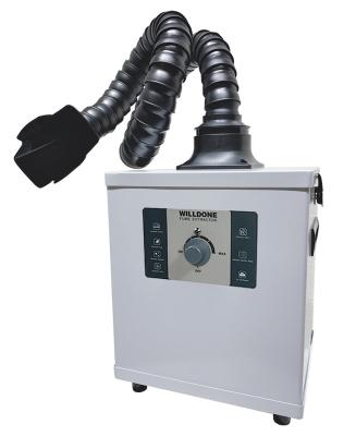 China WILLDONE C50 Mini 150W Beauty Nail Salon Fume Extractor, soldering welding smoke fume extractor for sale