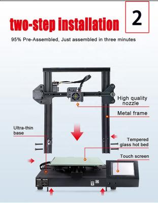 China High Quality Desktop FDM S-20 3d Printer Home Color 3d Printer for sale