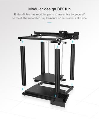 Chine La pro imprimante 3d d'Ender 5 avec la haute précision et le petit prix appropriés à de grands stratifiés peut imprimer le modèle de haute qualité Desig à vendre