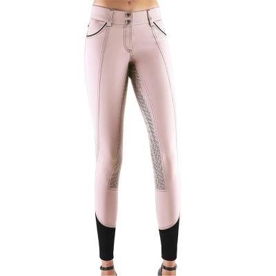 China Equestrian Horse Riding Pants Breeches Anti-Static Legging Good Quality Riding Back Trousers for sale